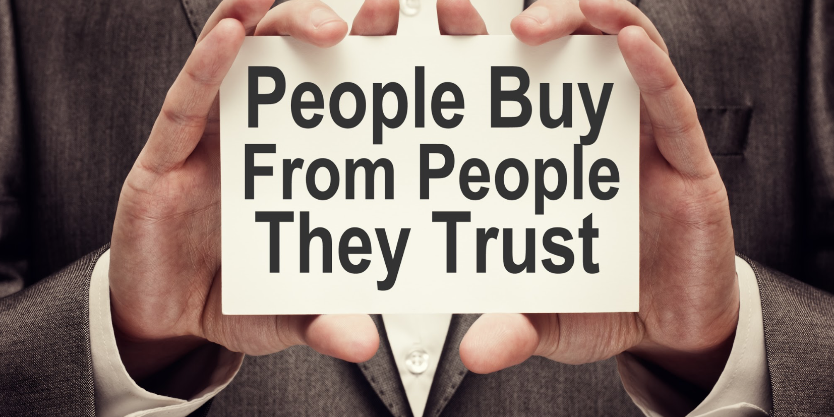 people buy from people they trust